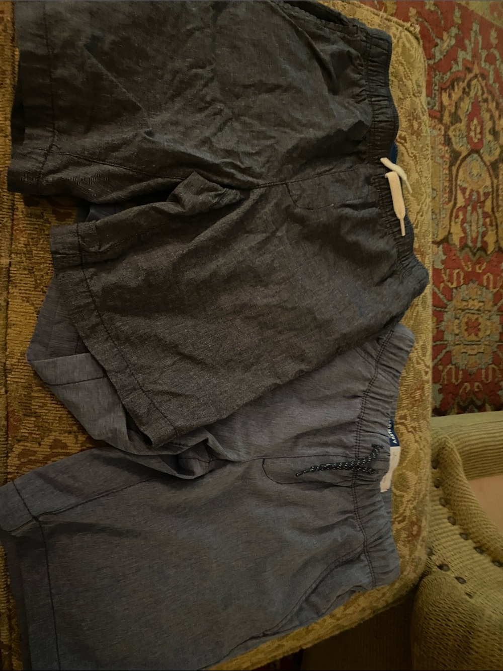 Old Navy Blue Stretch Drawstring Shorts